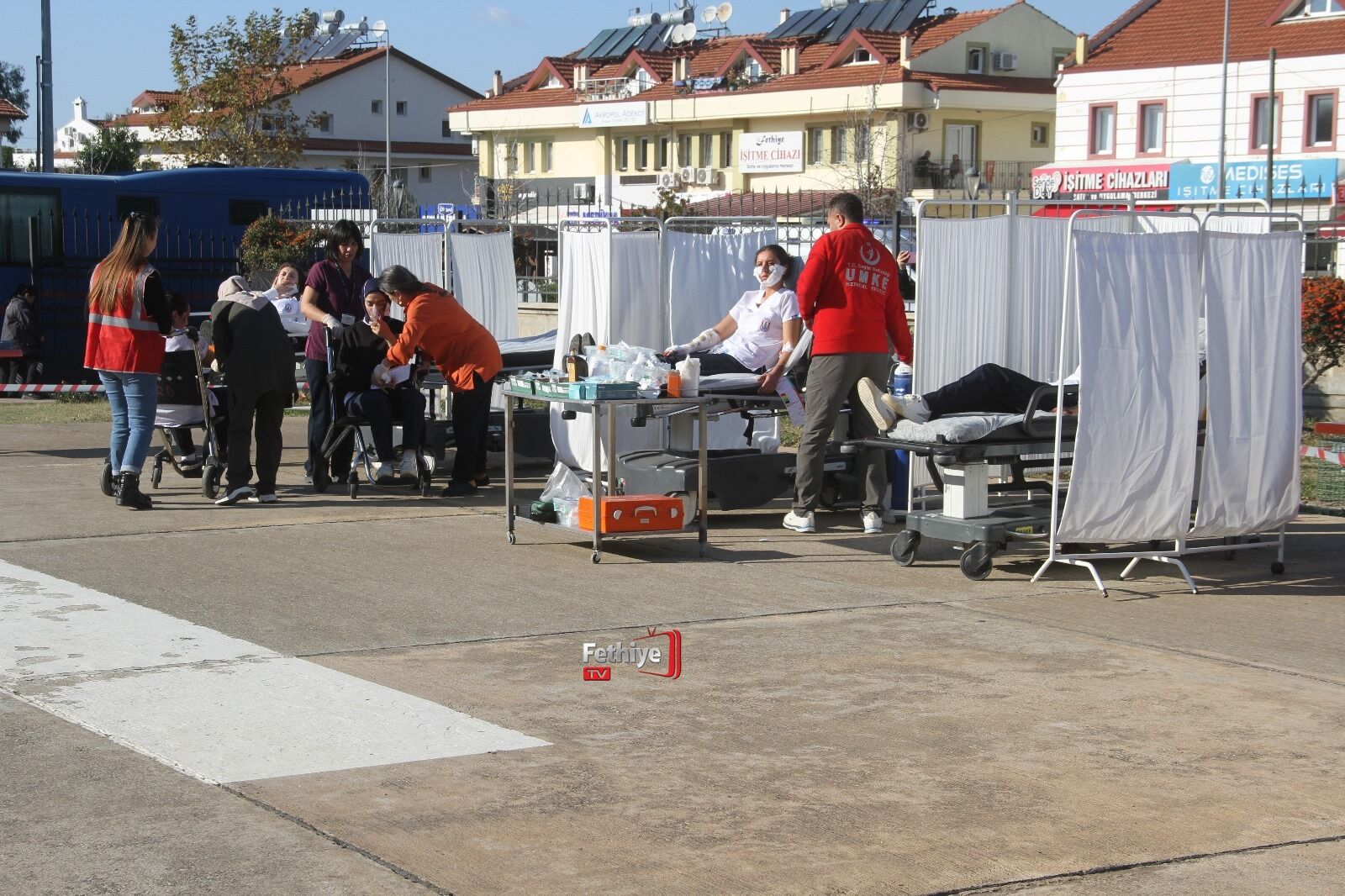 Fethiye’de Gerçeğini Aratmayan Tatbikat