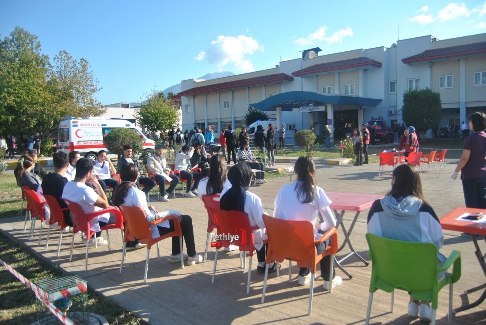 Fethiye’de Gerçeğini Aratmayan Tatbikat