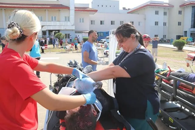 Fethiye Devlet Hastanesi’nde Afet Tatbikatı Gerçeğini Aratmadı
