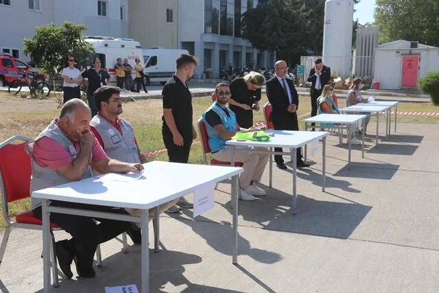 Fethiye Devlet Hastanesi’nde Afet Tatbikatı Gerçeğini Aratmadı