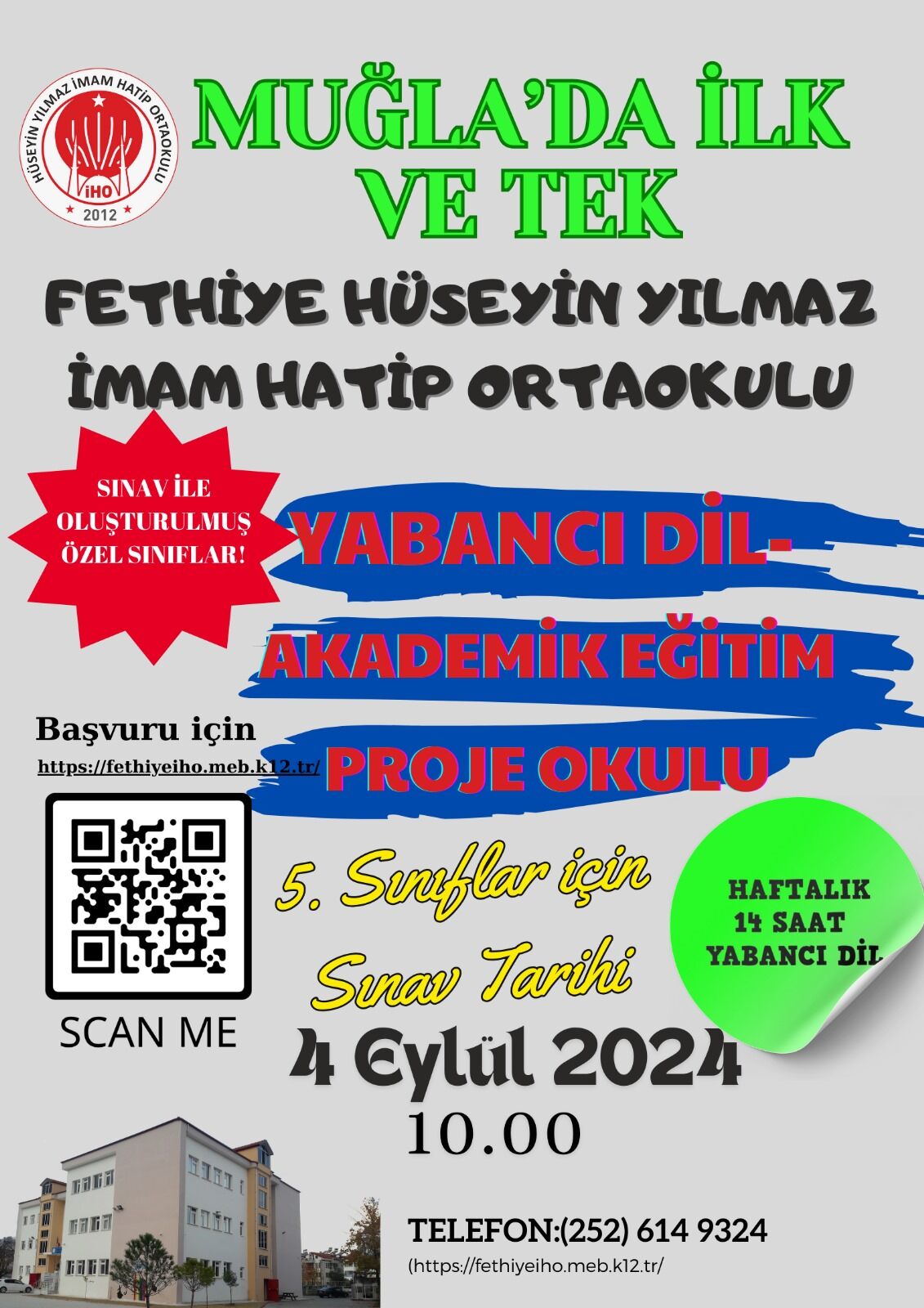 Fethiye Hüseyin Yılmaz İmam Hatip Ortaokulu Yabancı Dil Akademik Eğitim Proje Okulu Oldu