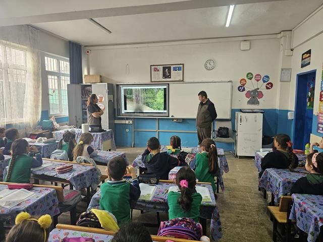 Öğrencilere Yangınlarla Mücadele İle İlgili Bilgilendirme Yapıldı