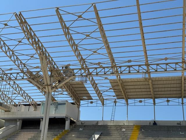 Fethiye Şehir Stadı Betonarme Tribününde Yıkım Başladı