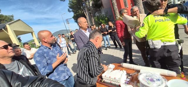 Fethiye’de 8 Yıl Görev Yapan Trafik Polisi Hayrullah Kılıç Emekli Oldu