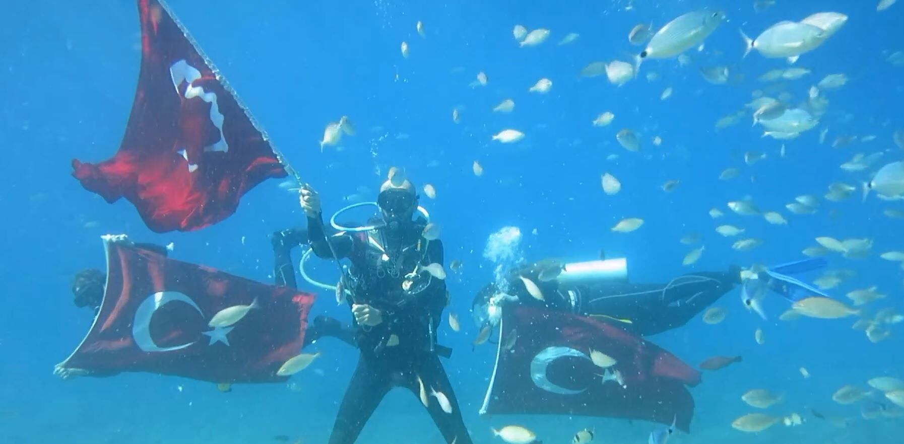 Fethiye’de Atatürk’ü Deniz Dibinde Andılar