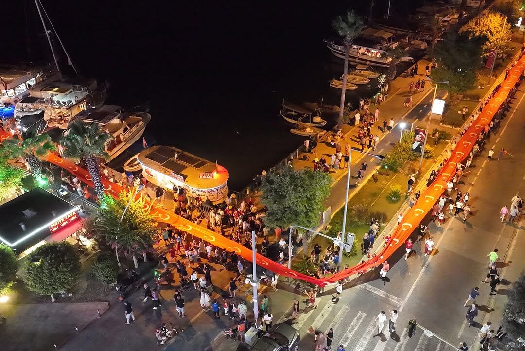 Fethiye’de Coşkulu Zafer Bayramı Kutlaması