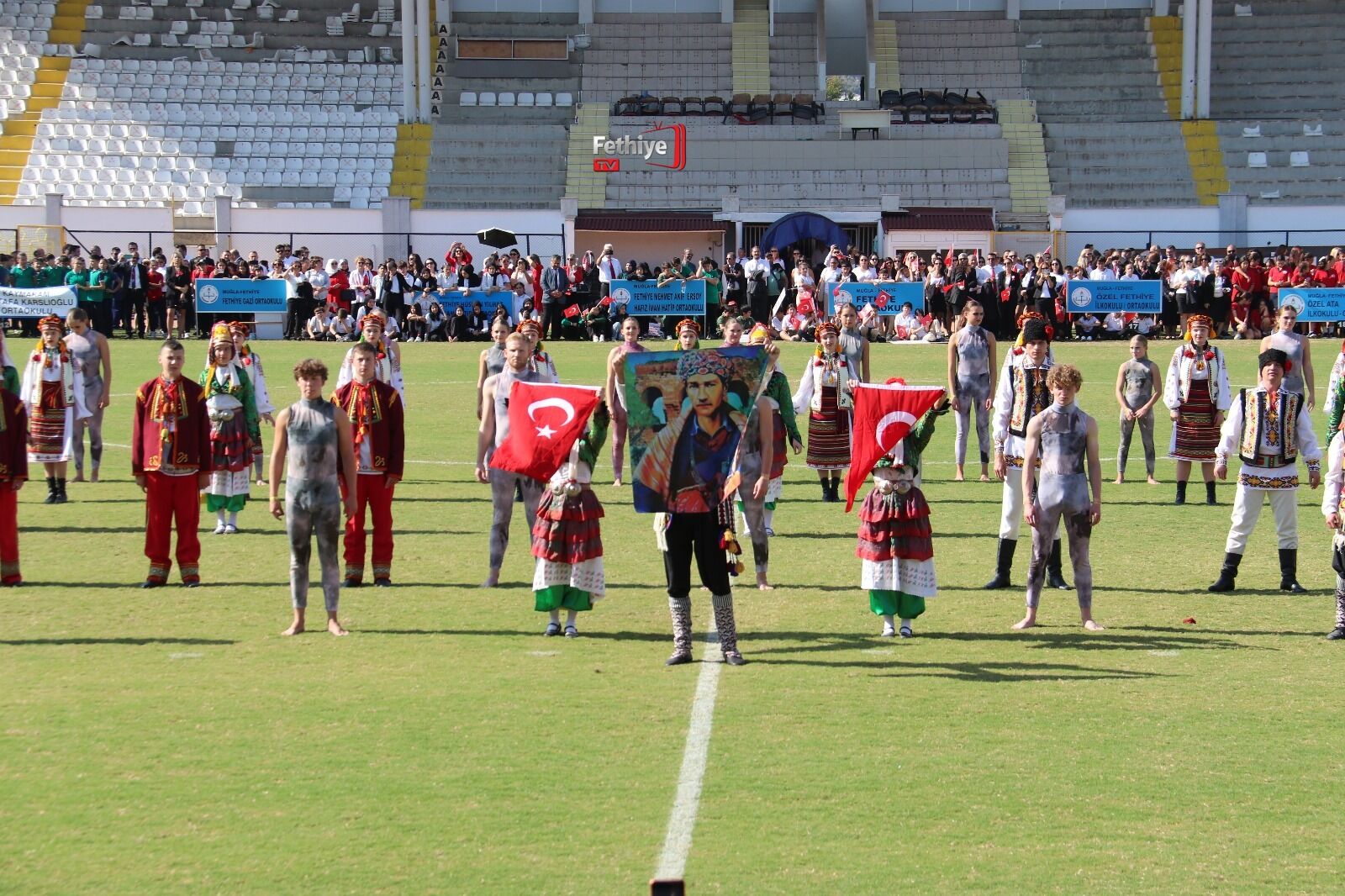 Fethiye’de Cumhuriyet Bayramı Töreni Coşkulu Geçti
