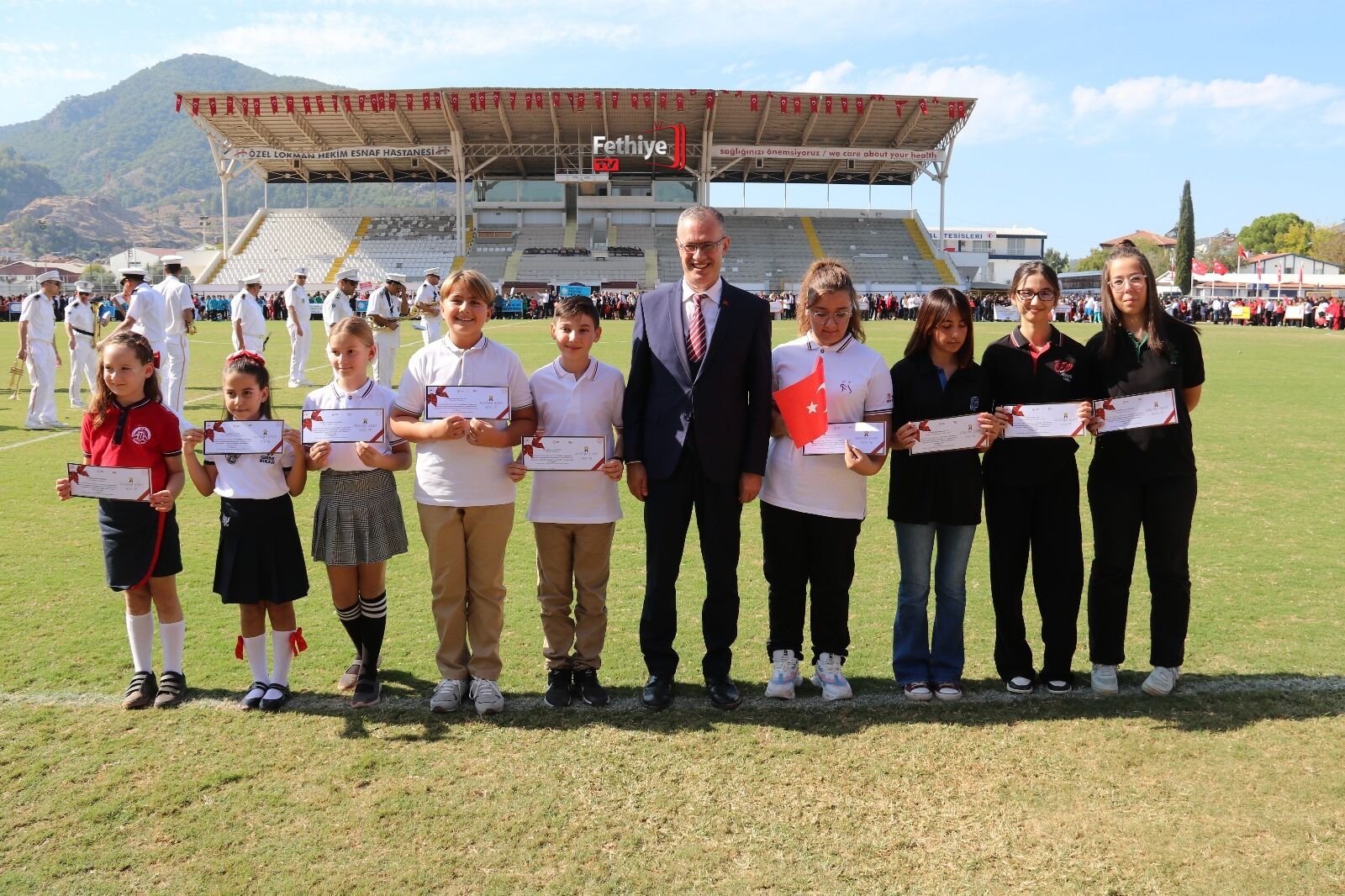 Fethiye’de Cumhuriyet Bayramı Töreni Coşkulu Geçti