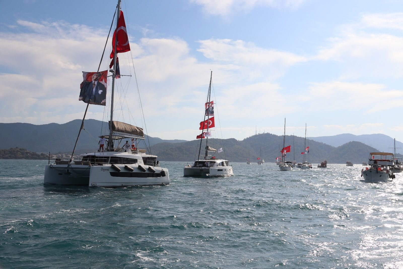Fethiye’de Cumhuriyet Coşkusu Denizlerde de Yaşandı
