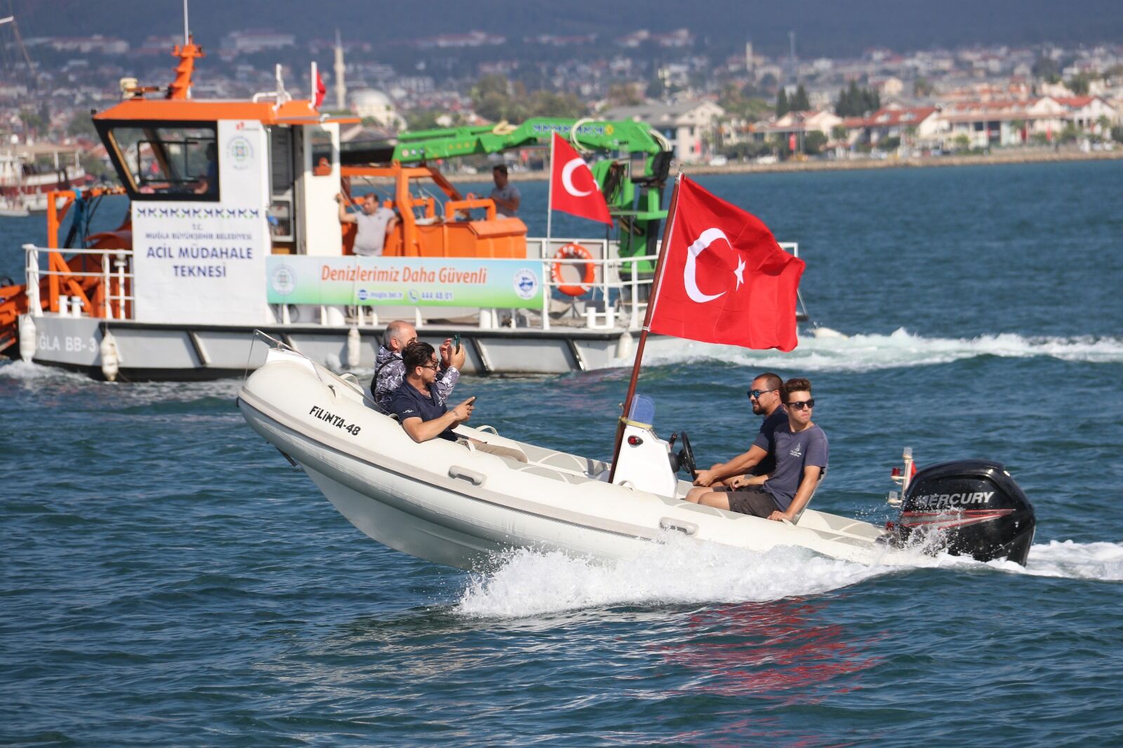 Fethiye’de Cumhuriyet Coşkusu Denizlerde de Yaşandı