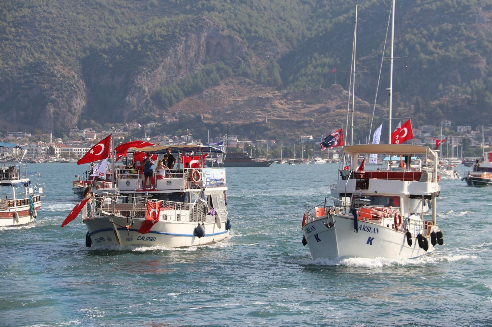 Fethiye’de Cumhuriyet Coşkusu Denizlerde de Yaşandı
