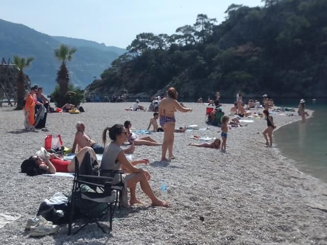 Fethiye Sahillerinde Yoğunluk