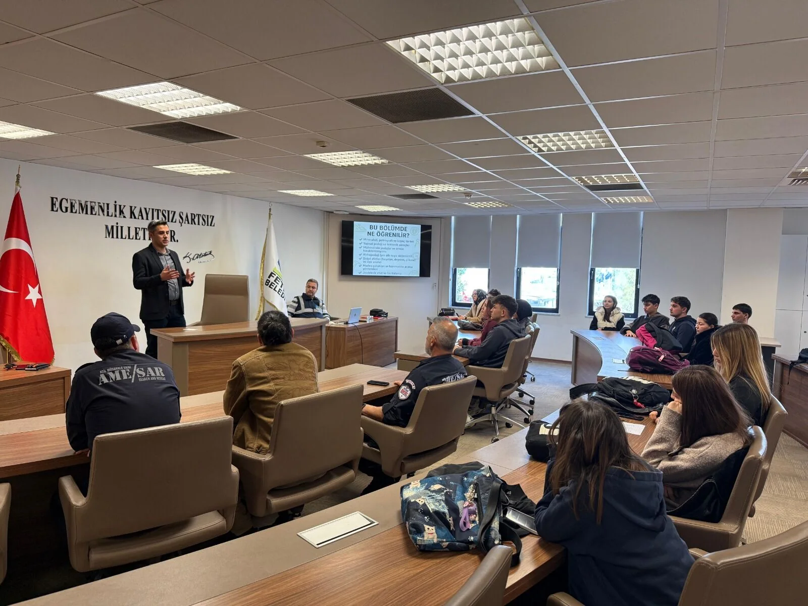 Fethiye’de Deprem Eğitimleri Sürüyor