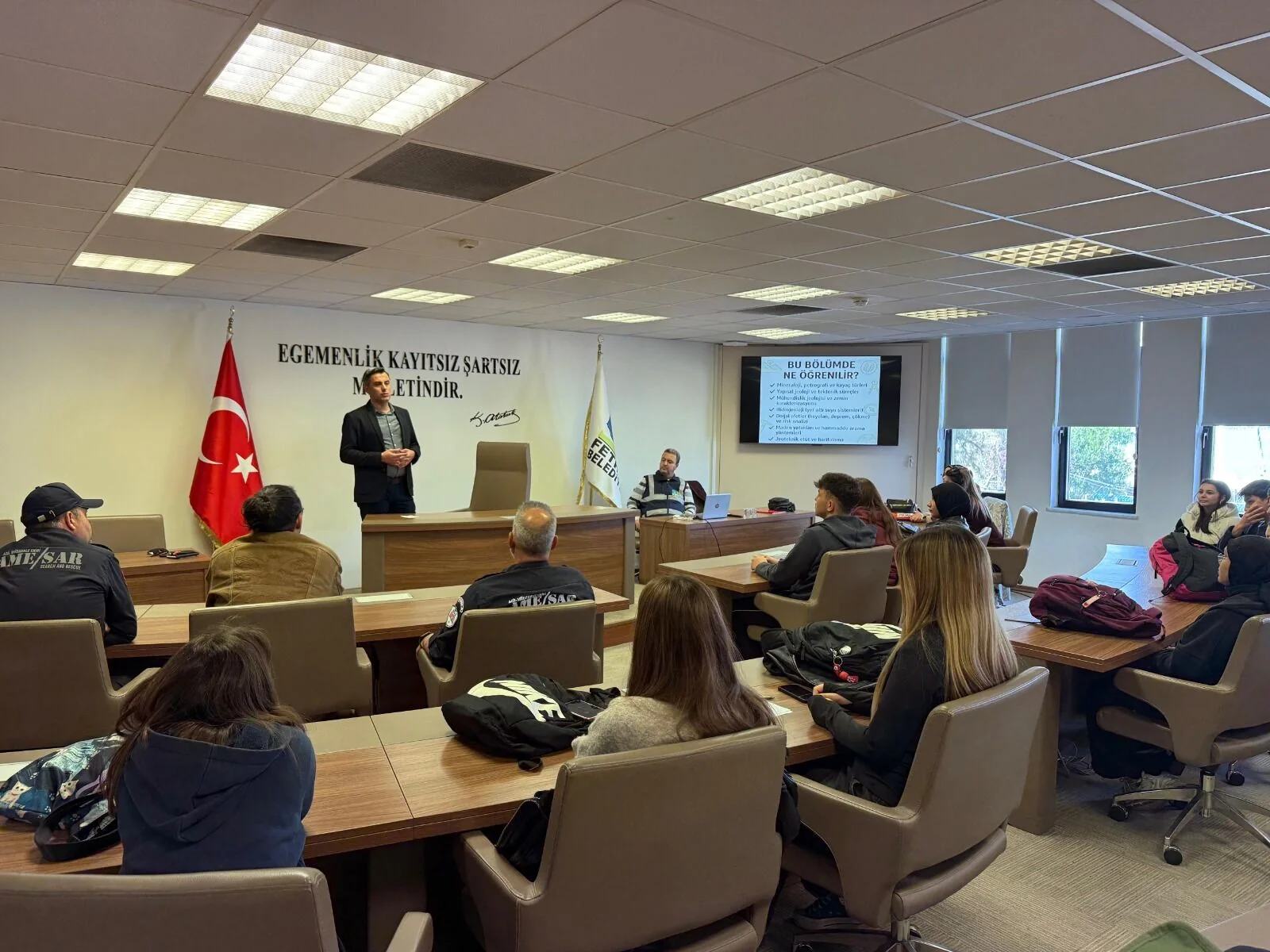 Fethiye’de Deprem Eğitimleri Sürüyor