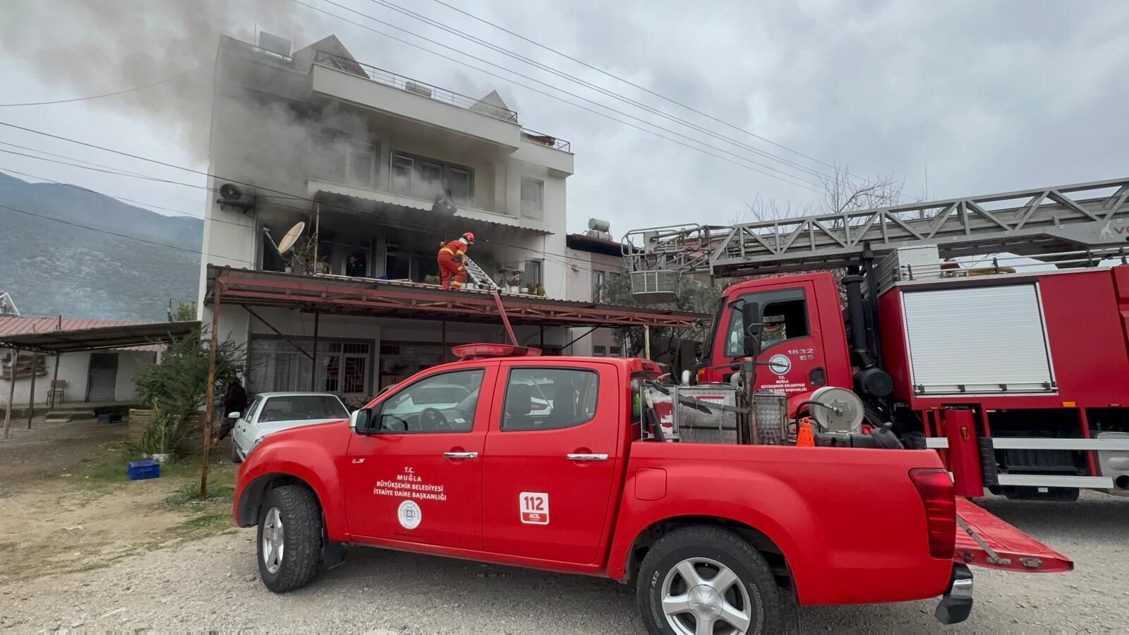 Karaçulha’da Ev Yangını