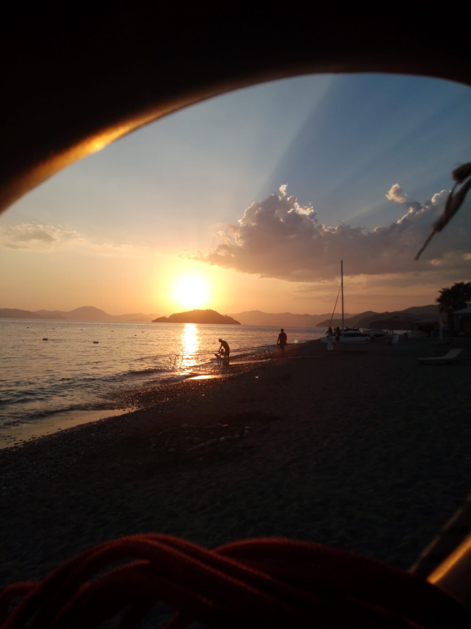 Fethiye'de Gün Batımında Kartpostallık Görüntüler