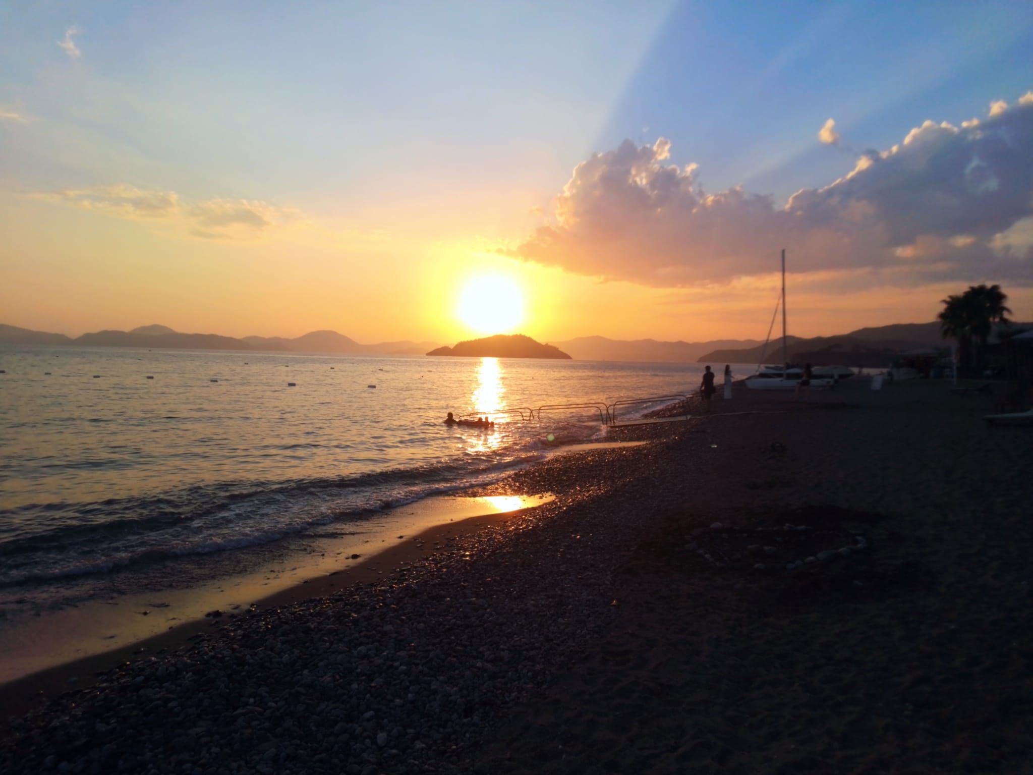 Fethiye'de Gün Batımında Kartpostallık Görüntüler