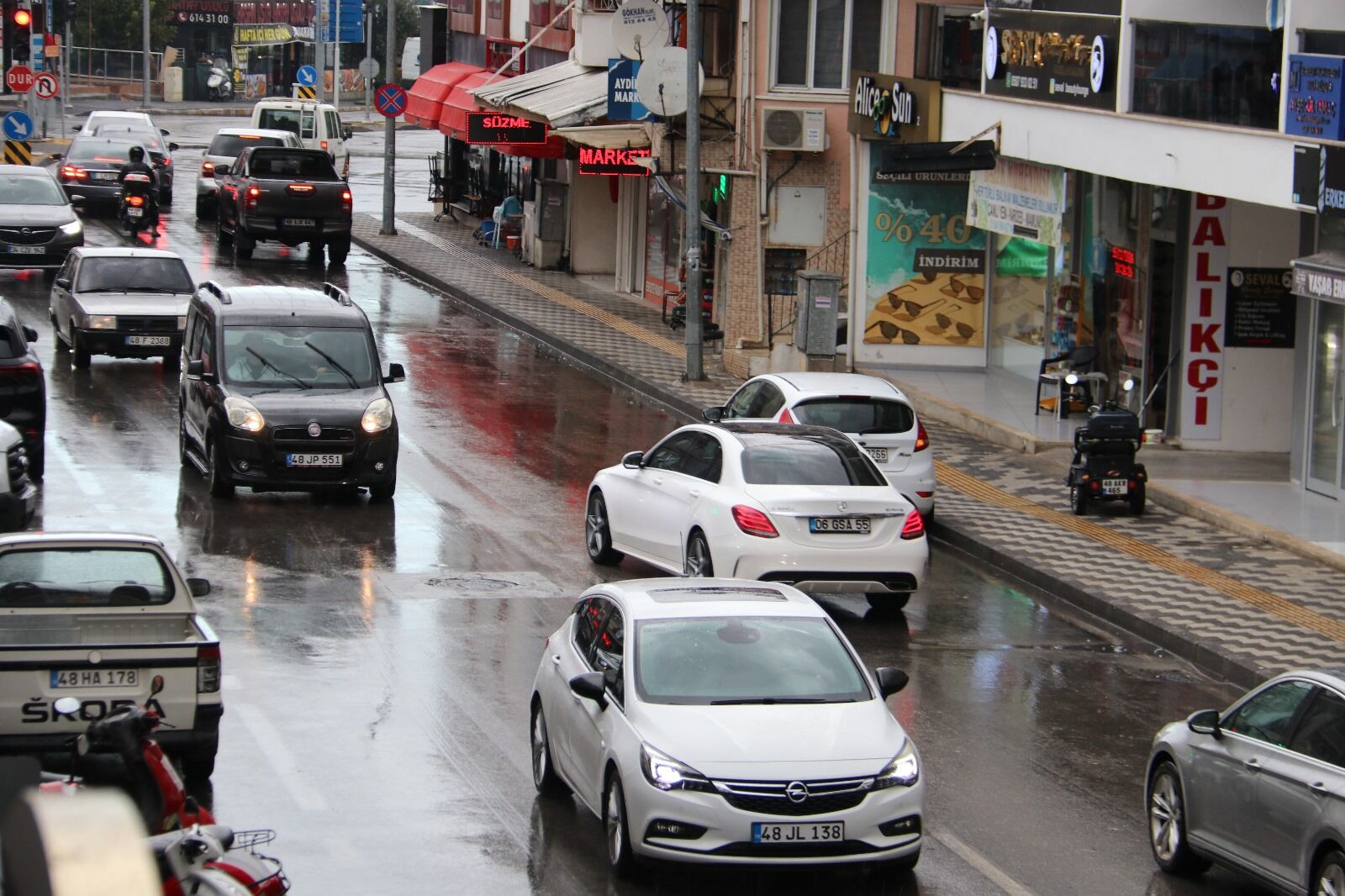 Muğla'da En Fazla Yağış Menteşe'ye Düştü