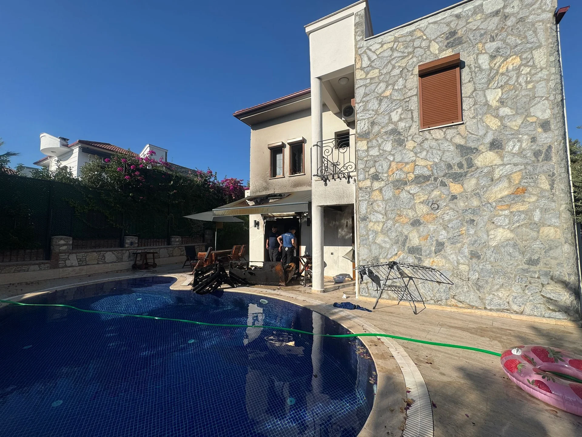 Fethiye’de Kiralık Villada Yangın Paniği