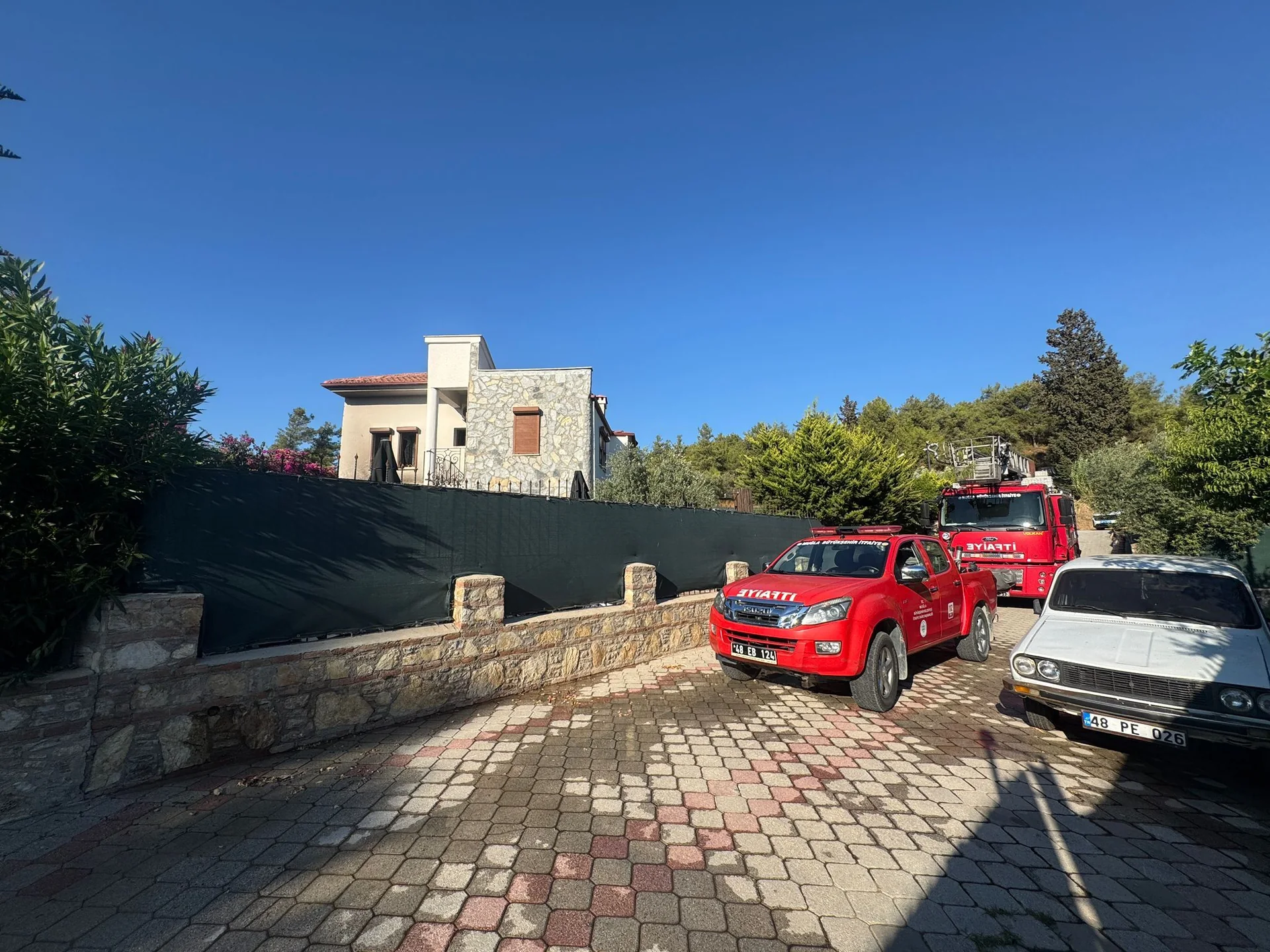Fethiye’de Kiralık Villada Yangın Paniği