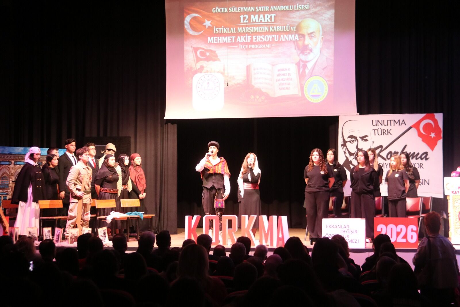Fethiye’de Mehmet Akif Ersoy Ve İstiklal Marşı Unutulmadı