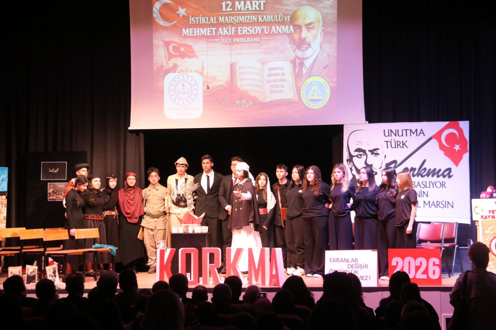 Fethiye’de Mehmet Akif Ersoy Ve İstiklal Marşı Unutulmadı
