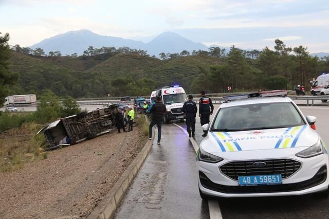 Fethiye’de Minibüs Devrildi: 7 Kişi Hafif Yaralandı