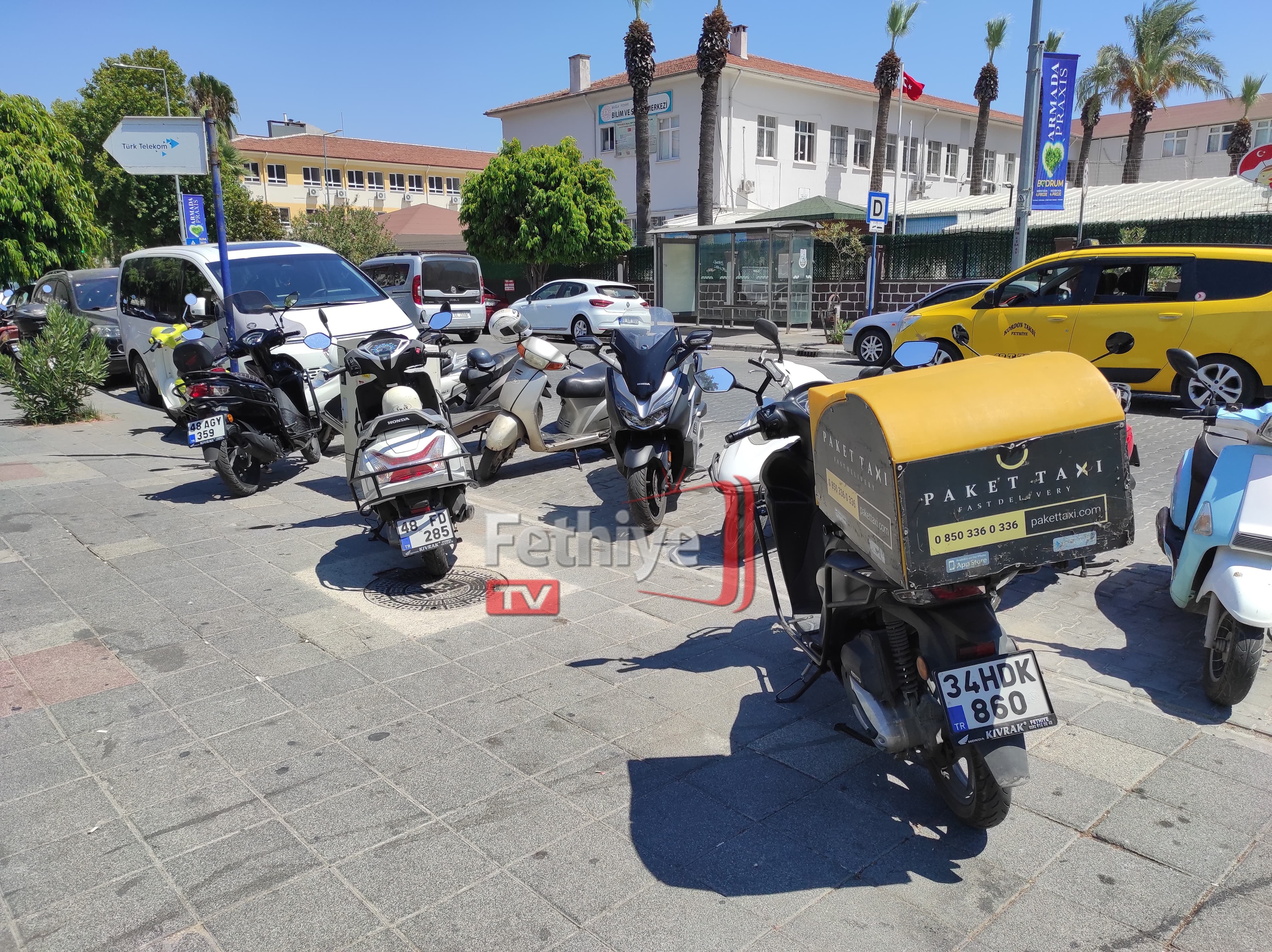 Fethiye'de Motosiklet Park Sorunu Büyüyor