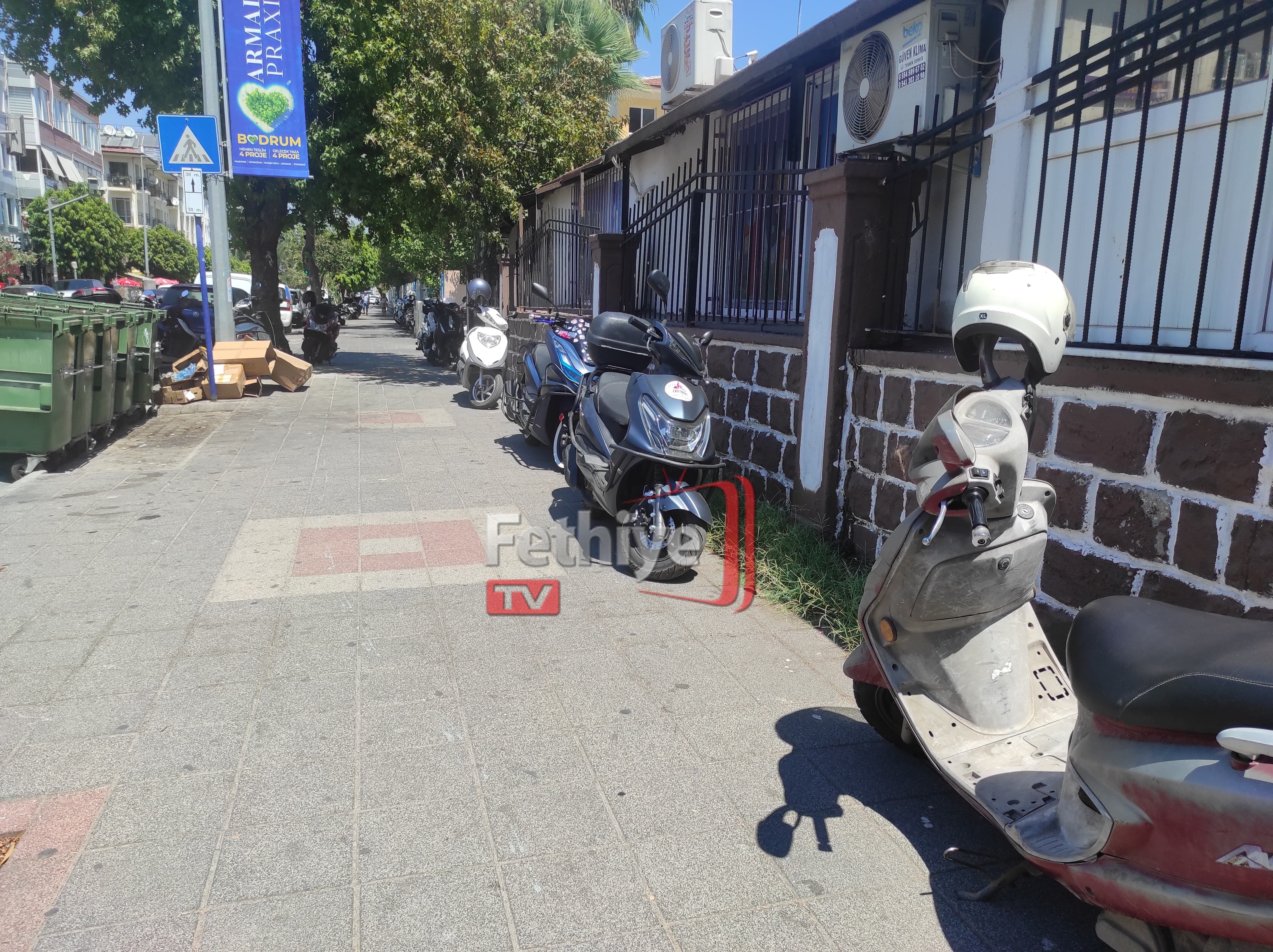 Fethiye'de Motosiklet Park Sorunu Büyüyor