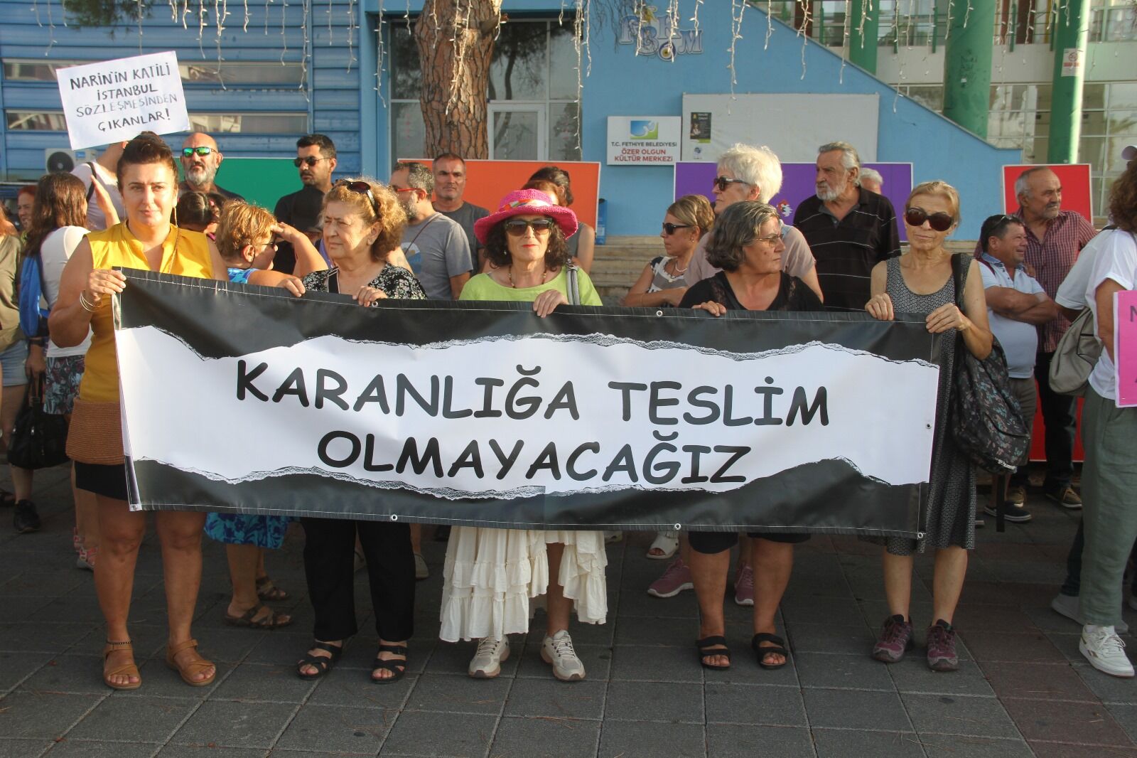 Fethiye'de Narin Güran İçin Eylem