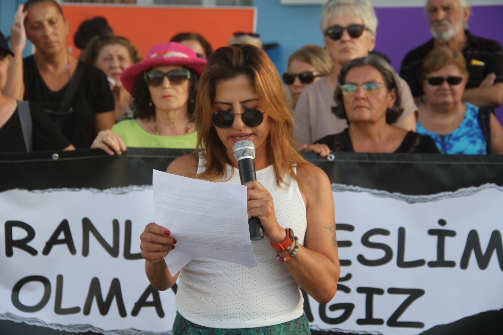 Fethiye'de Narin Güran İçin Eylem