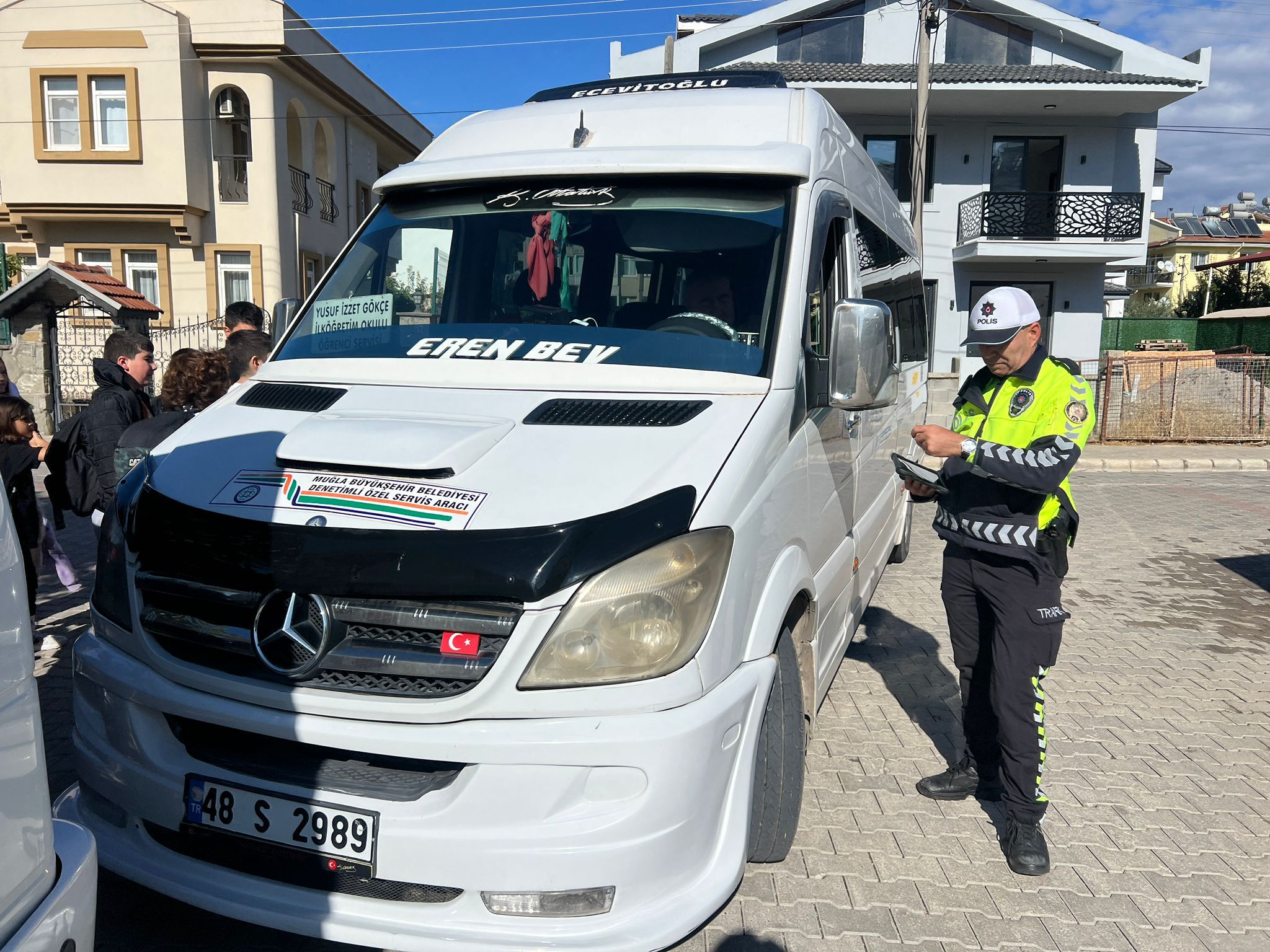 Fethiye’de Öğrenci Servislerine Yoğun Denetim