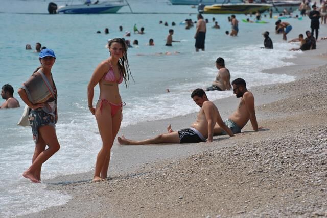 Fethiye’de Plajlar Doldu