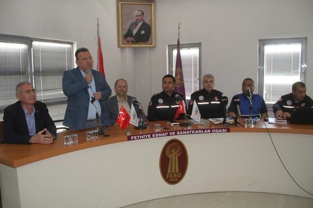 Fethiye’de Turizm Sezonu Öncesi Yangın Güvenliği Toplantısı Düzenlendi