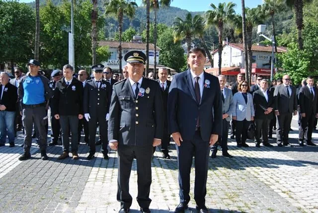 Fethiye'de Türk Polis Teşkilatının 180. Kuruluş Yıldönümü Törenle Kutlandı