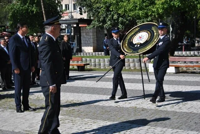 Fethiye'de Türk Polis Teşkilatının 180. Kuruluş Yıldönümü Törenle Kutlandı
