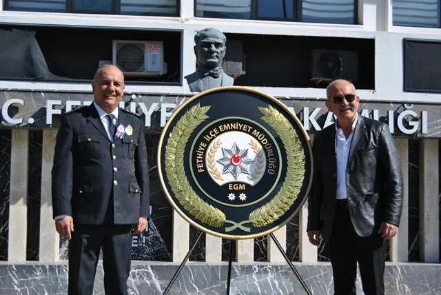 Fethiye'de Türk Polis Teşkilatının 180. Kuruluş Yıldönümü Törenle Kutlandı