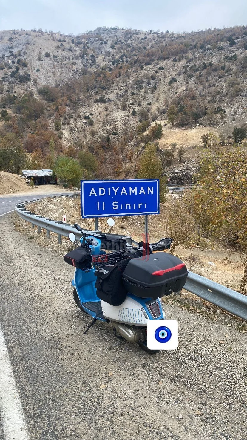 Fethiye’den Adıyaman’a 50 CC Motorla 3 Bin 40 Kilometrelik Yolculuk