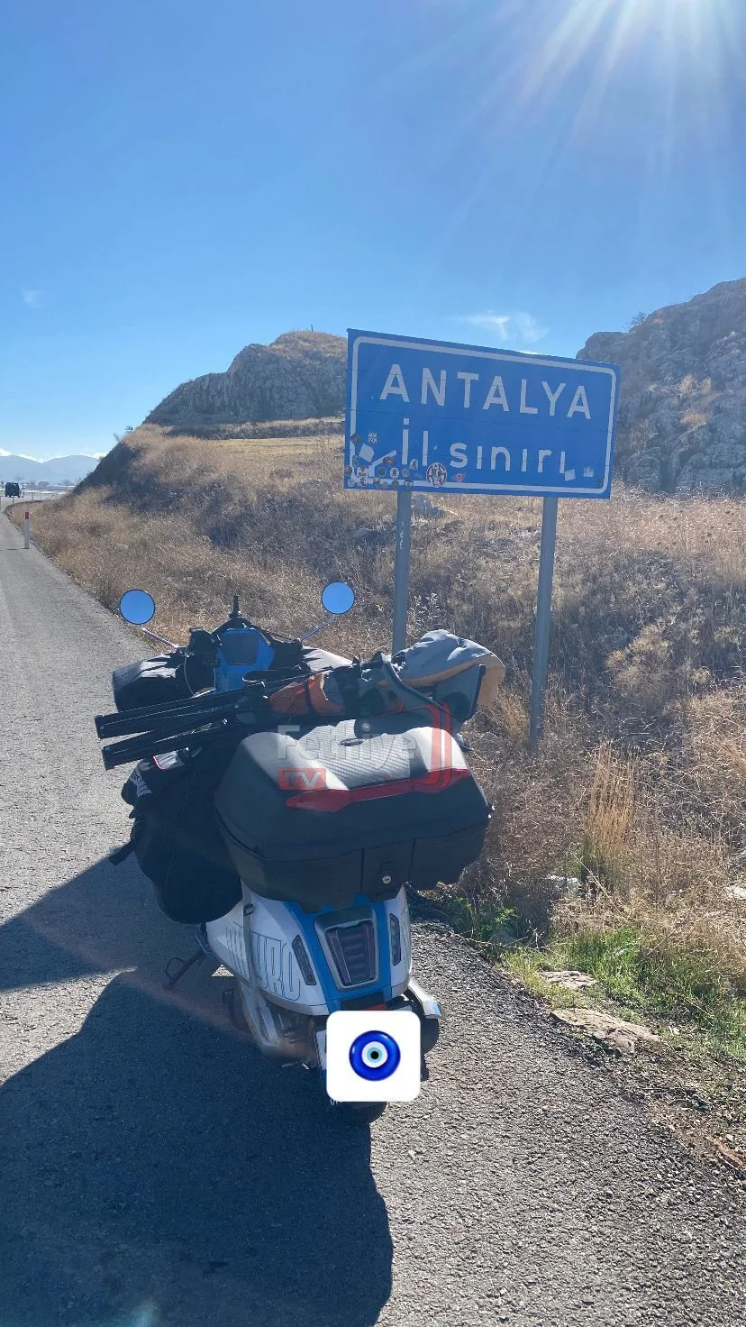 Fethiye’den Adıyaman’a 50 CC Motorla 3 Bin 40 Kilometrelik Yolculuk