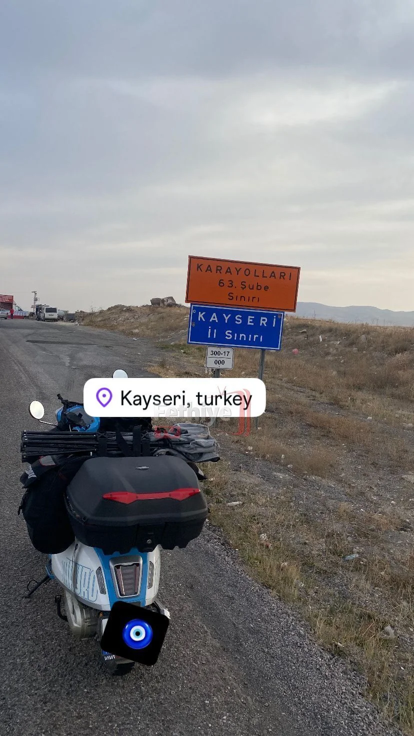 Fethiye’den Adıyaman’a 50 CC Motorla 3 Bin 40 Kilometrelik Yolculuk