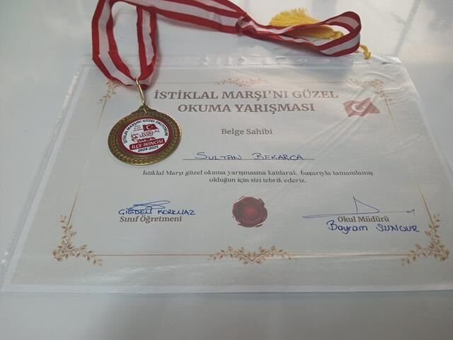 Fethiyeli Minik Öğrenci Sultan Bekarca’dan Büyük Başarı
