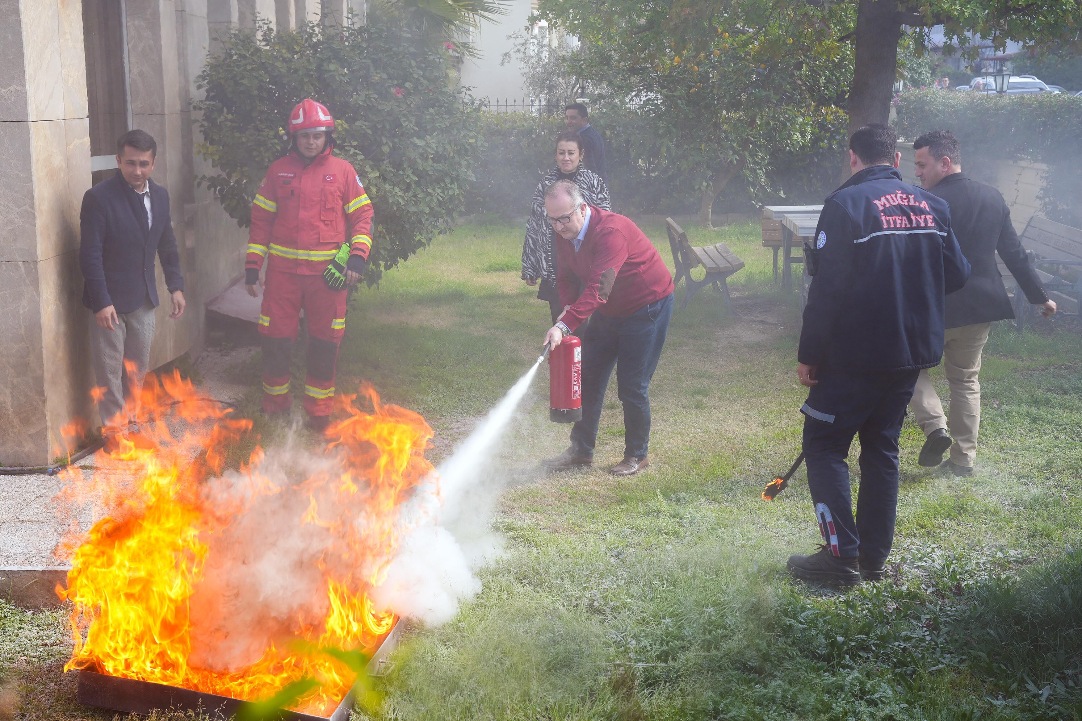 FTSO’da Yangına İlk Müdahale Eğitimi Yapıldı