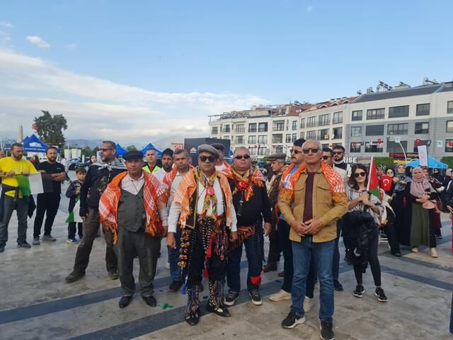 Fethiye'de Gazze’ye Özgürlük İstediler