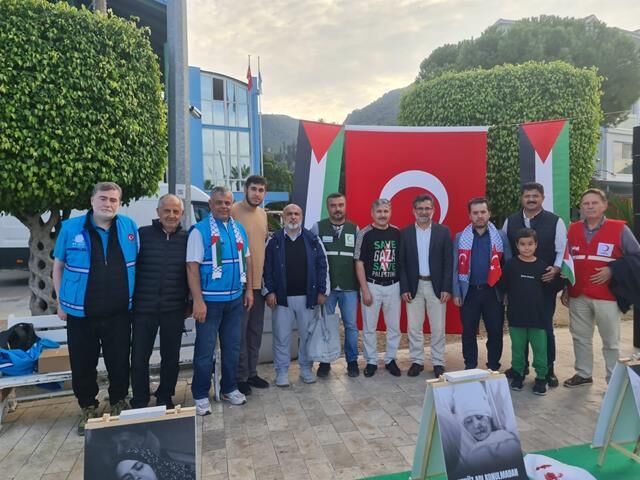 Fethiye'de Gazze’ye Özgürlük İstediler