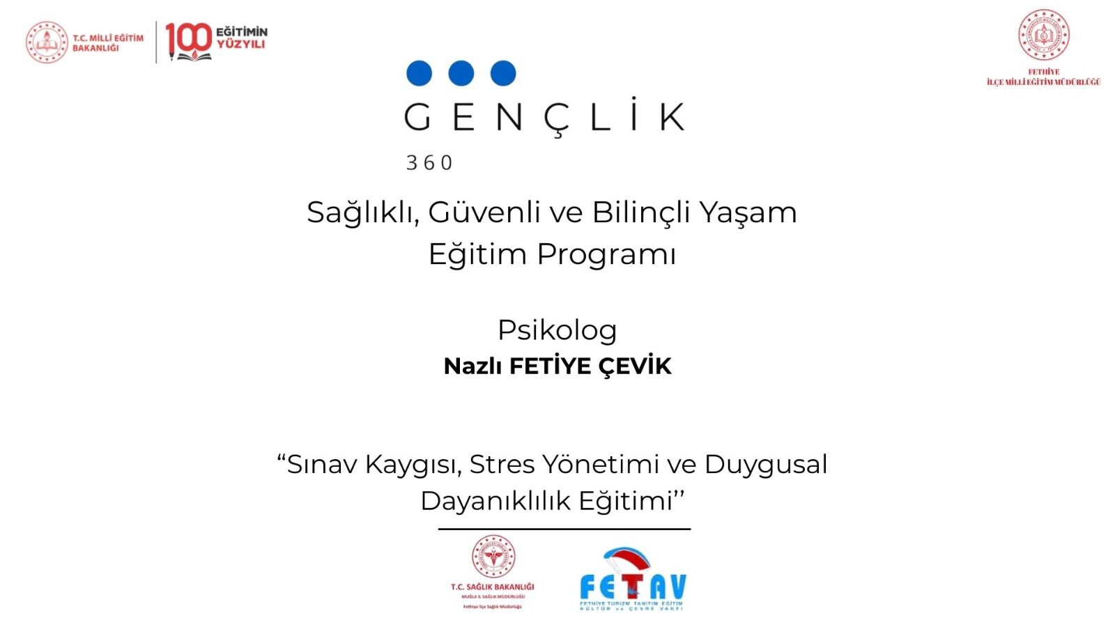 Gençlik 360 Eğitim Programı Kapsamında Eğitimler Sürüyor