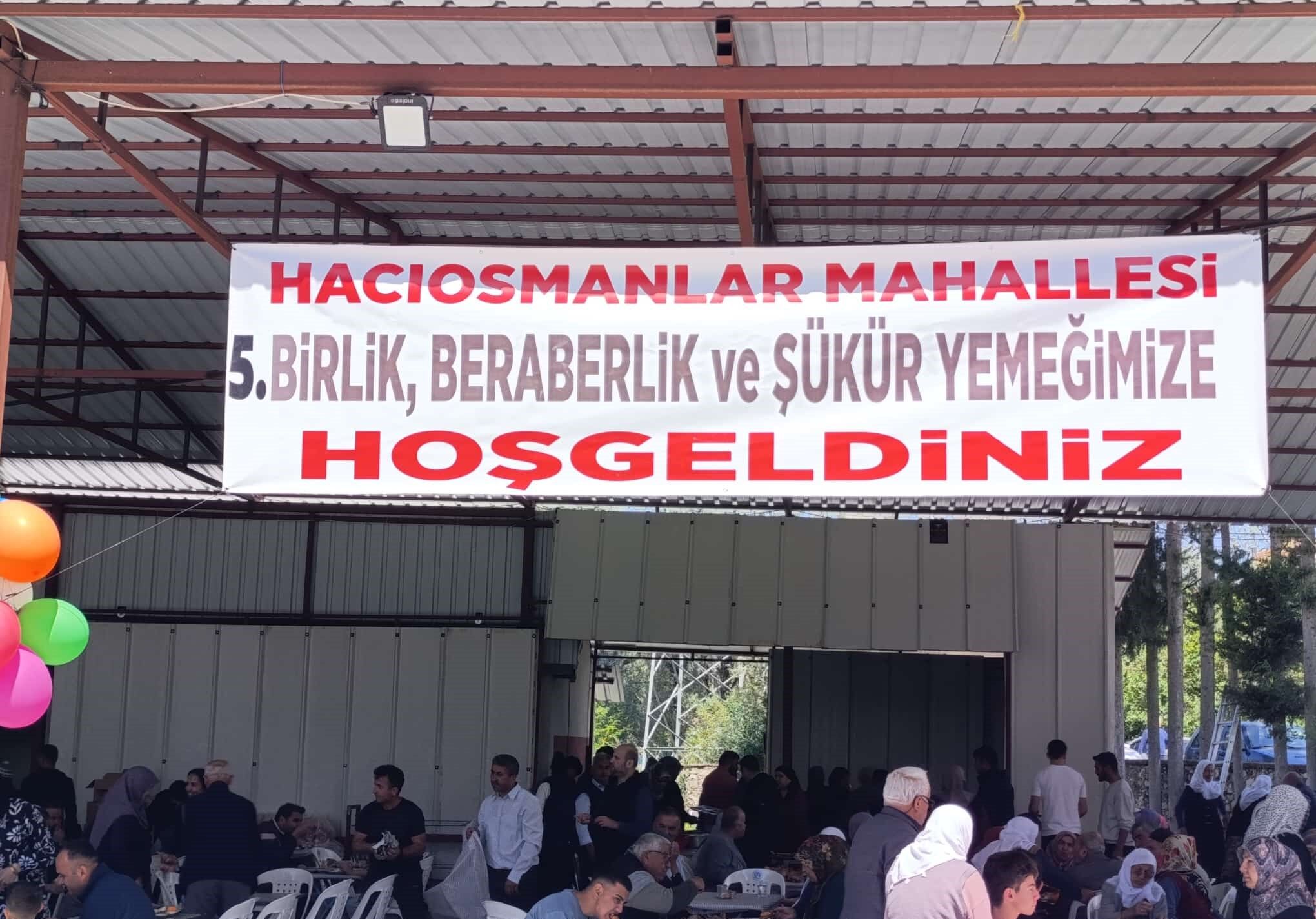 Hacıosmanlar’da Gönülleri Buluşturan Şükür Sofrası