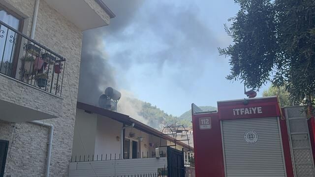 Fethiye’de Ev Yangını Korkuttu