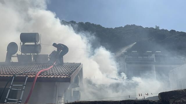 Fethiye’de Ev Yangını Korkuttu