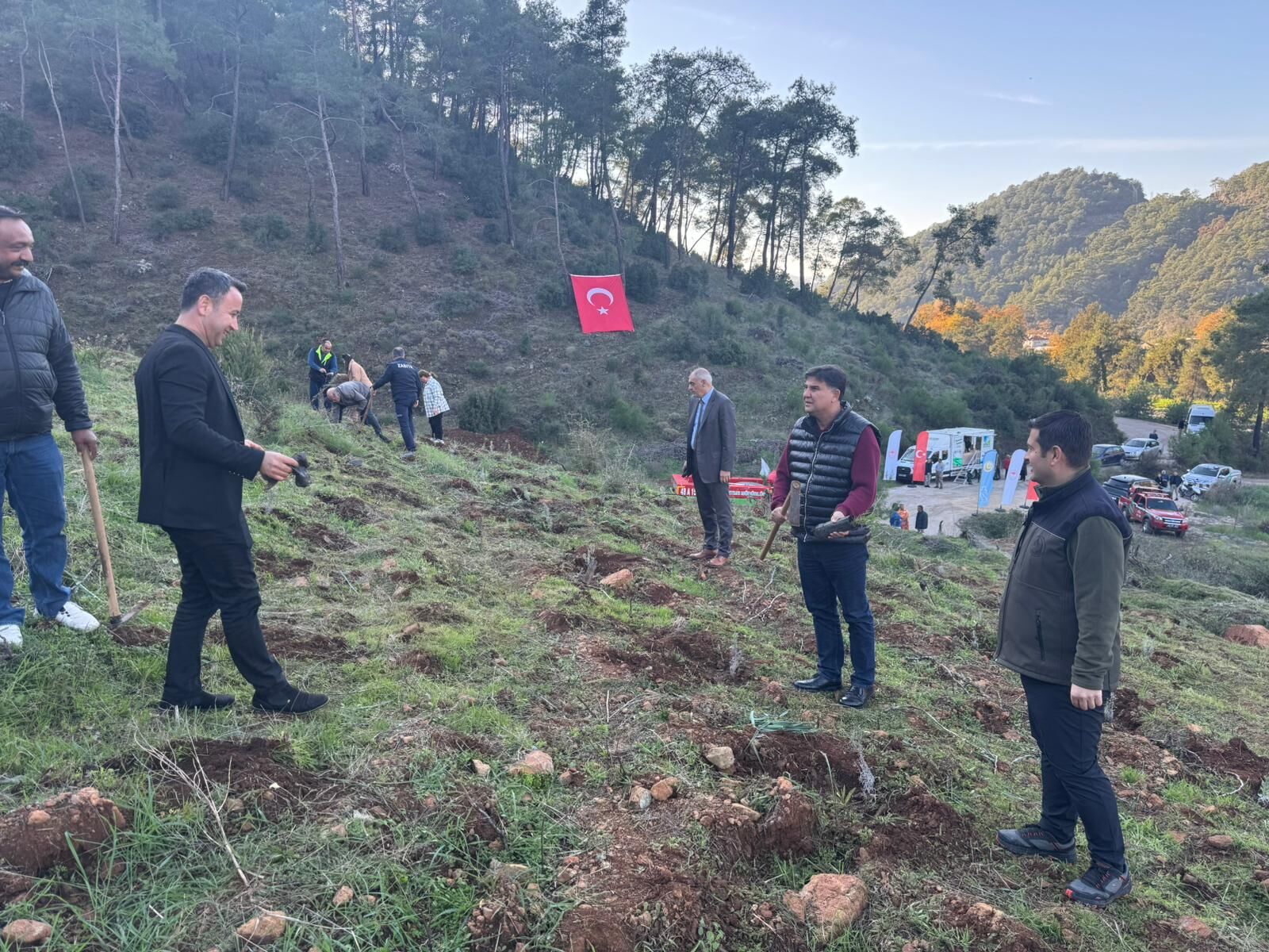 İnlice’de Hortumdan Zarar Gören Alan Ağaçlandırıldı