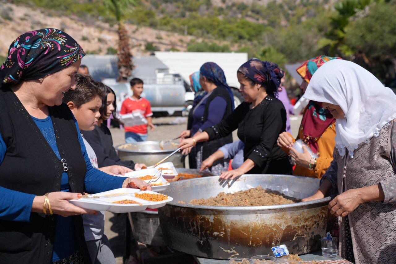 Seydikemer'de Şükür Yemeği Geleneği Yaşatılıyor